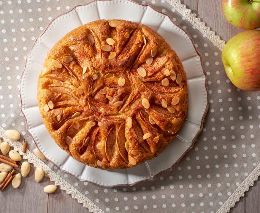 Torta di mele, cannella e mandorle Protein