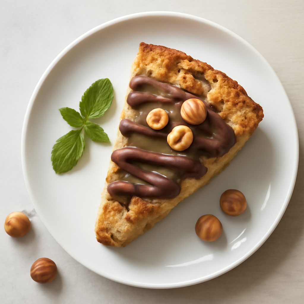 Torta di pane con nocciolata proteica low-carb