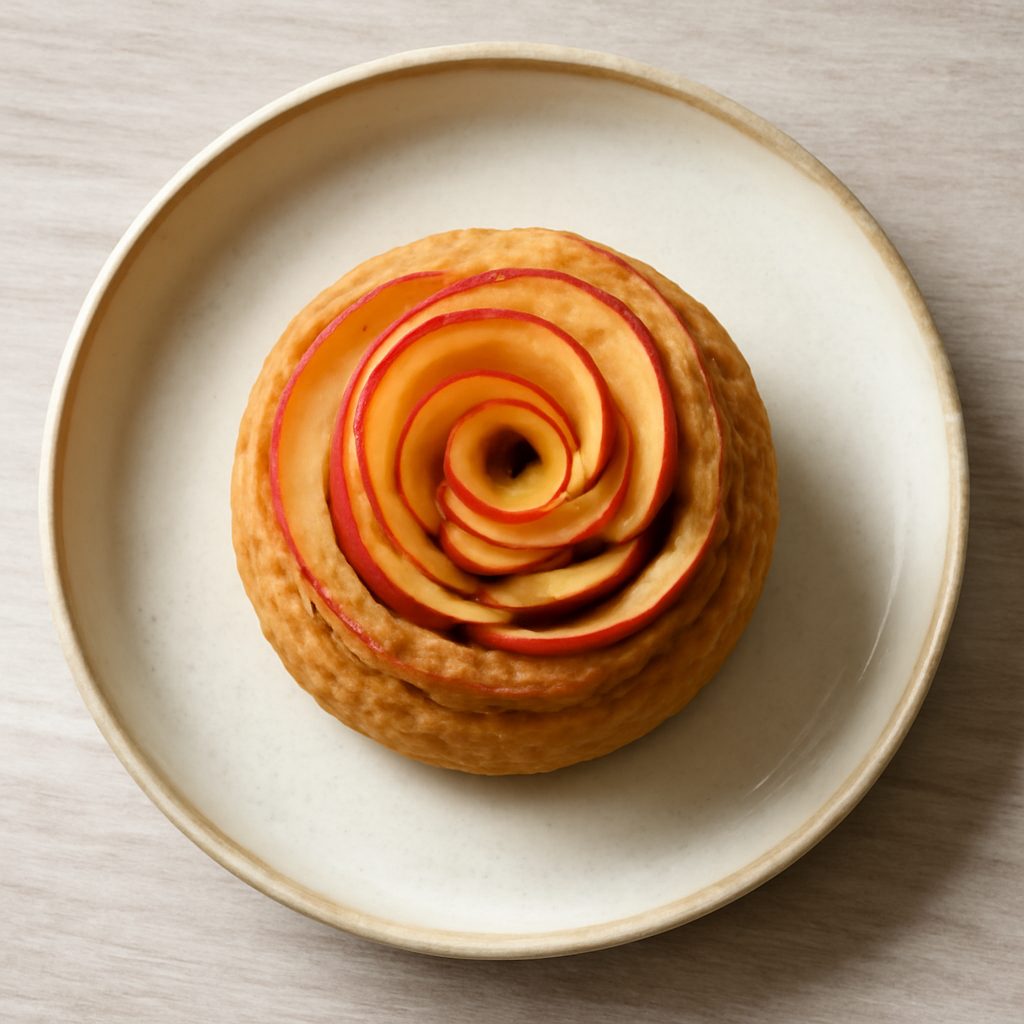 Torta di rose di mele proteica low-carb
