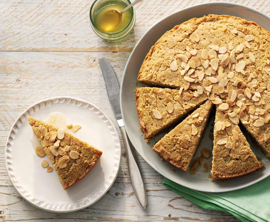 Torta di semola mandorle e miele Low Fat