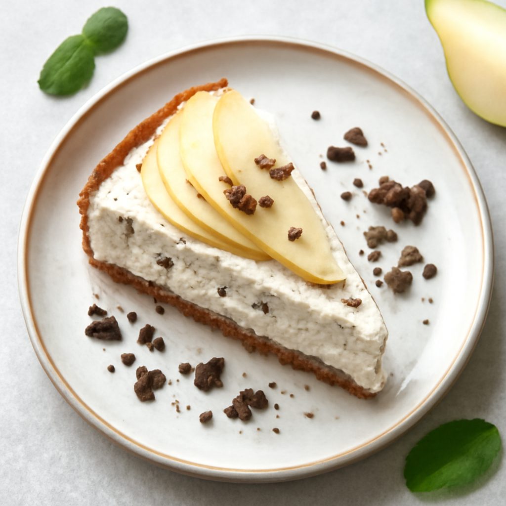 Torta gelato ricotta, pere e cioccolato - Versione
