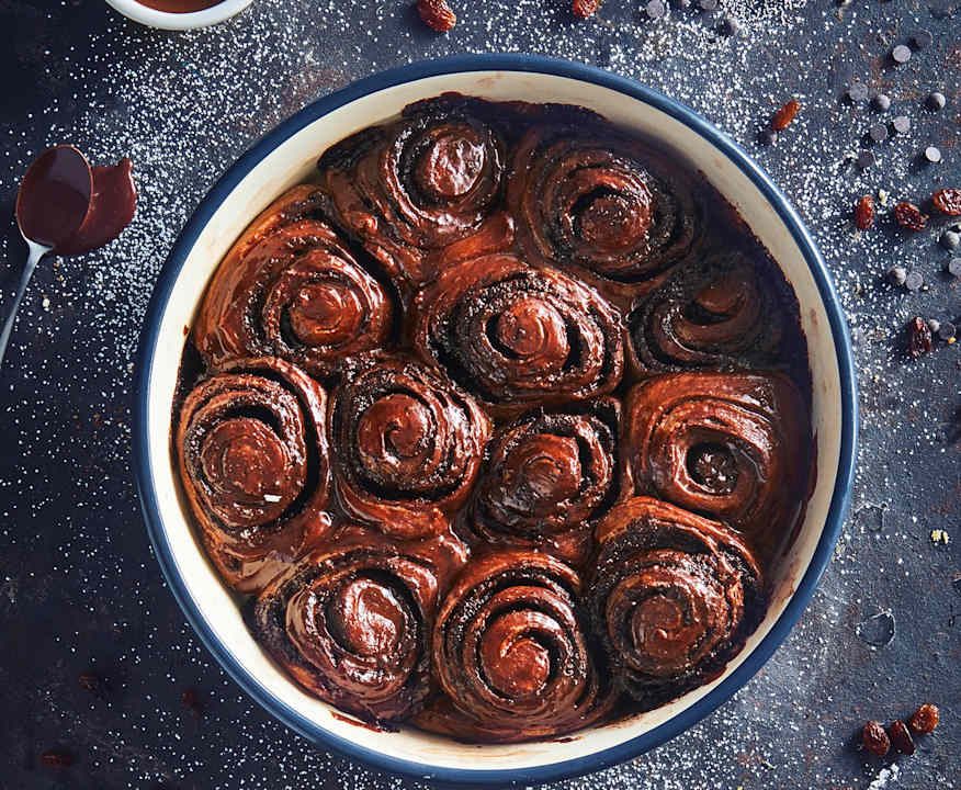 Torta girelle al cioccolato