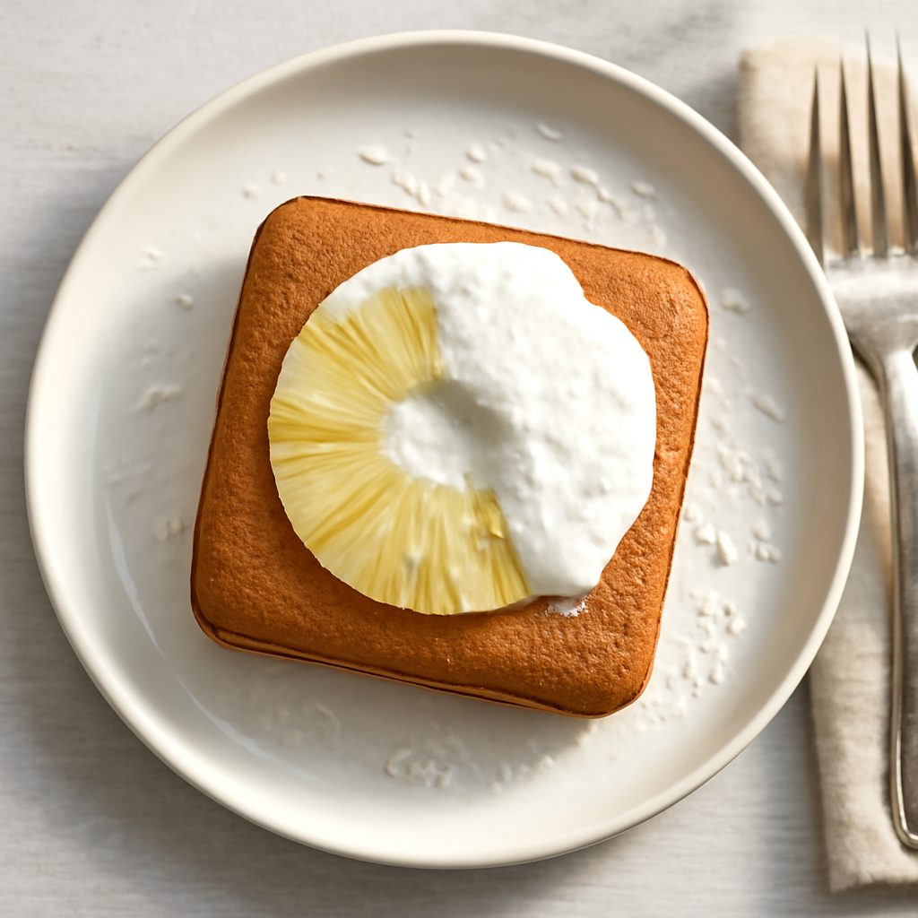 Torta morbida yogurt, ananas e cocco proteica low-carb