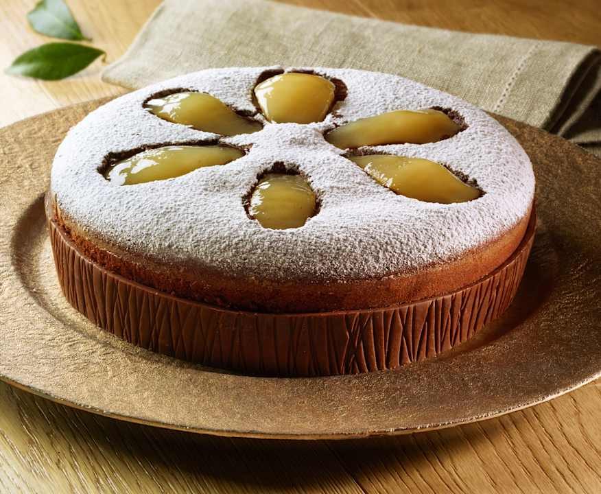Torta pere e cacao all'olio extravergine di oliva di Luca Montersino Low Fat