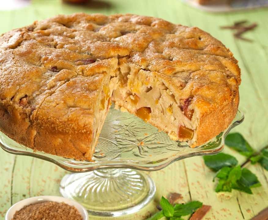 Torta pesche, cannella e menta Protein