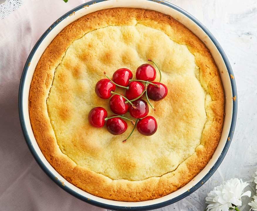 Torta ricotta, ciliegie e mirtilli aromatizzata al bergamotto Low Carb