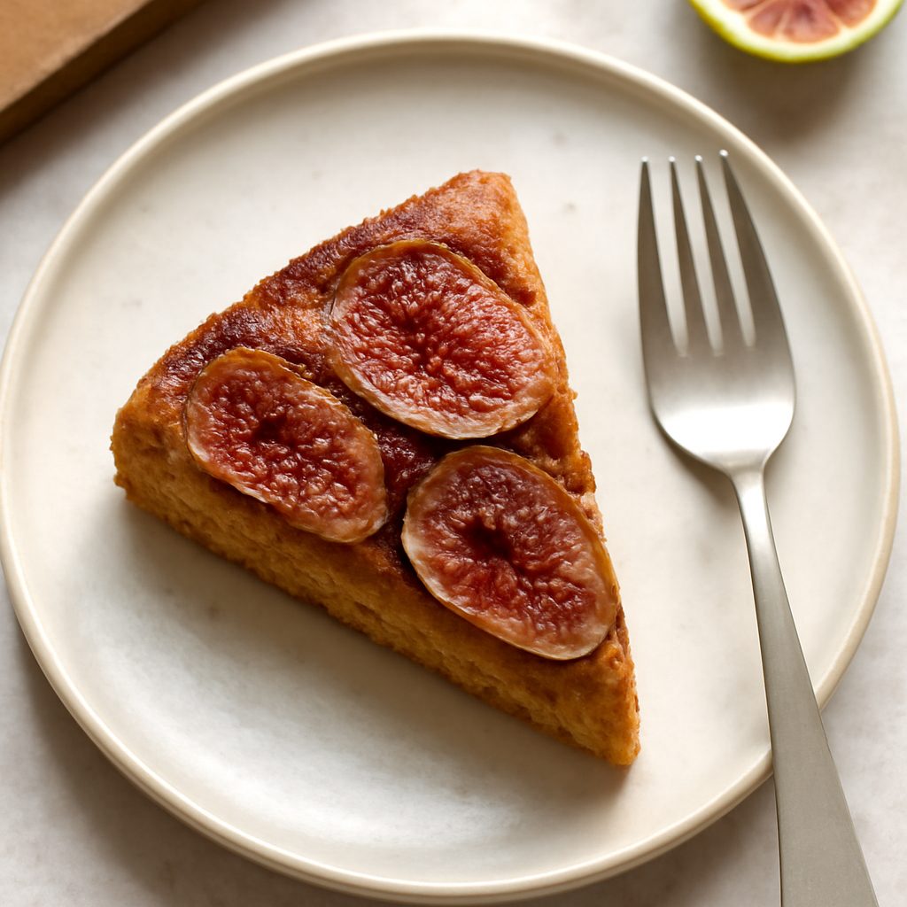 Torta rovesciata ai fichi low-carb proteica