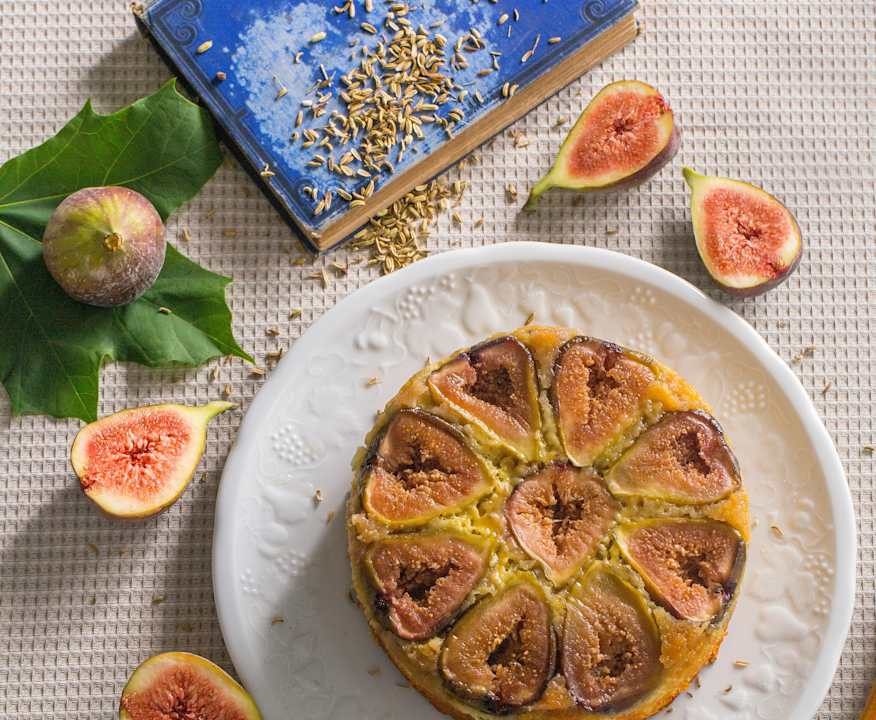 Torta rovesciata ai fichi Low Fat