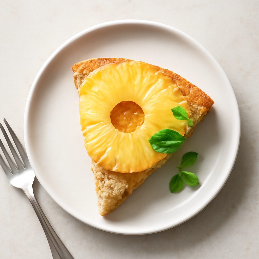 Torta rovesciata all'ananas proteica low-carb