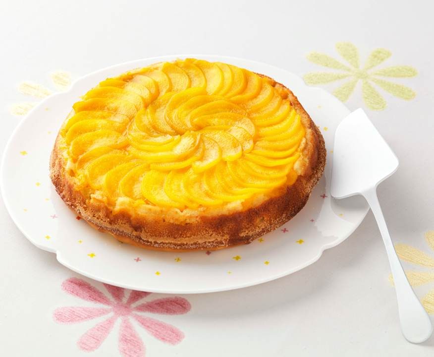Torta rovesciata alle pesche Low Fat