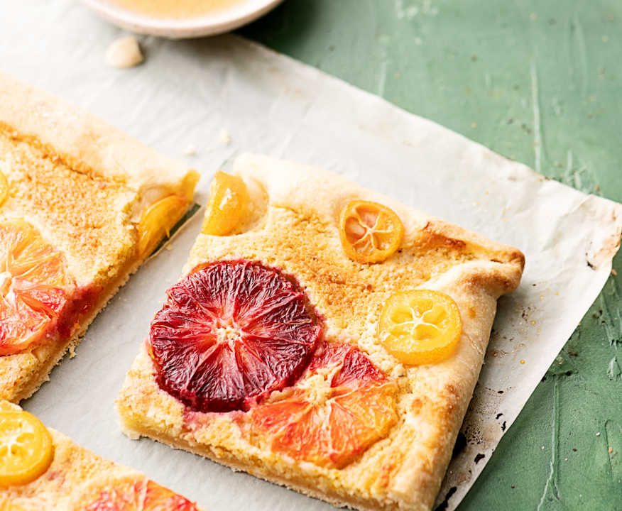 Torta rustica alle mandorle e agrumi Protein