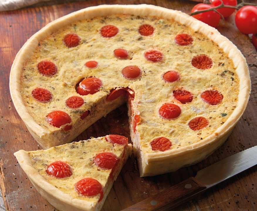 Torta salata al tonno e ciliegini Low Fat