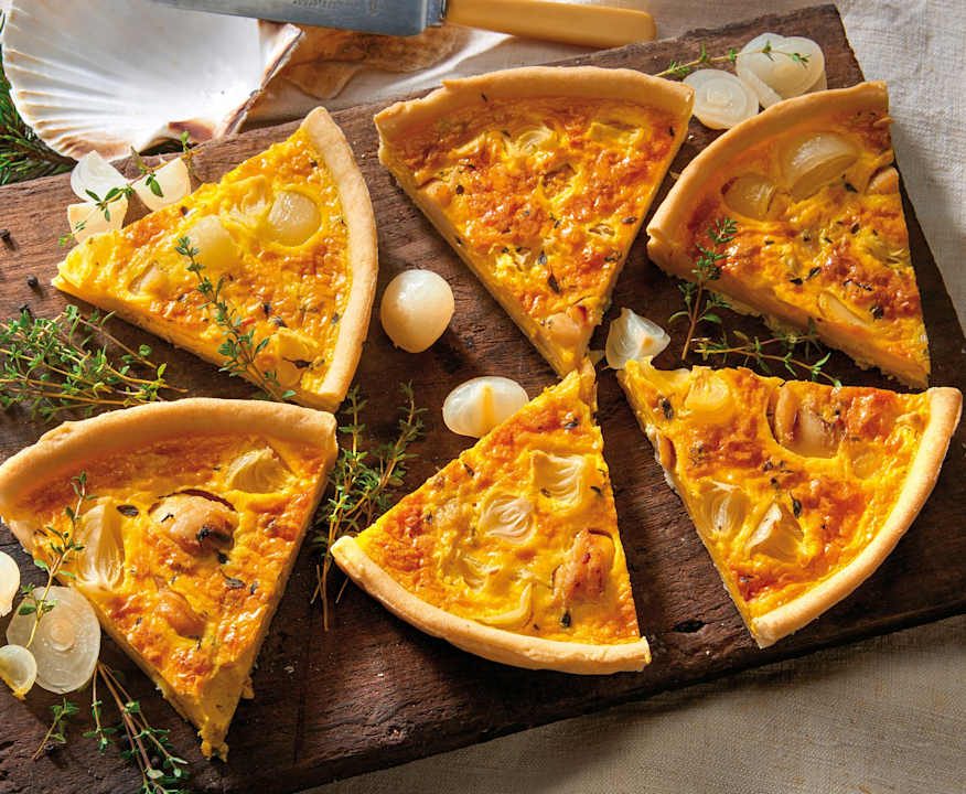 Torta salata con capesante e borettane Protein