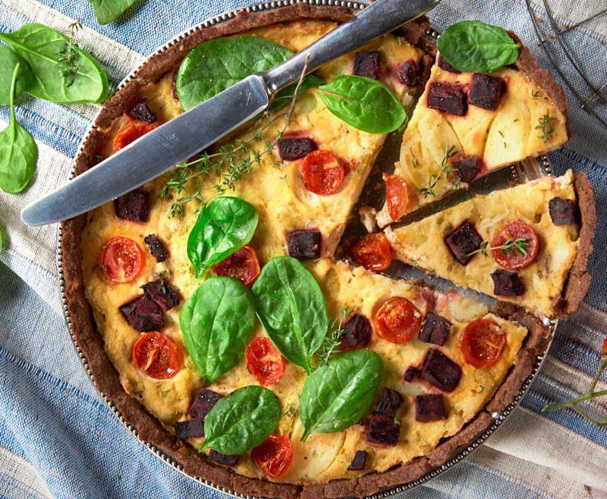 Torta salata con verdure di stagione Low Carb