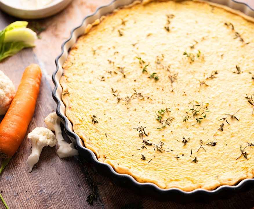 Torta salata con zucca e scarti di verdure Low Carb