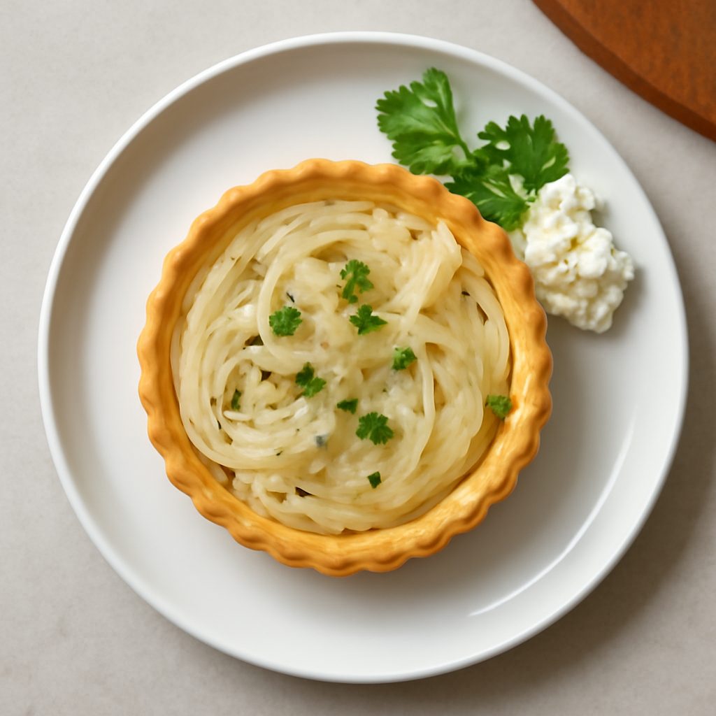 Torta salata di cipolle bianche proteica low-carb
