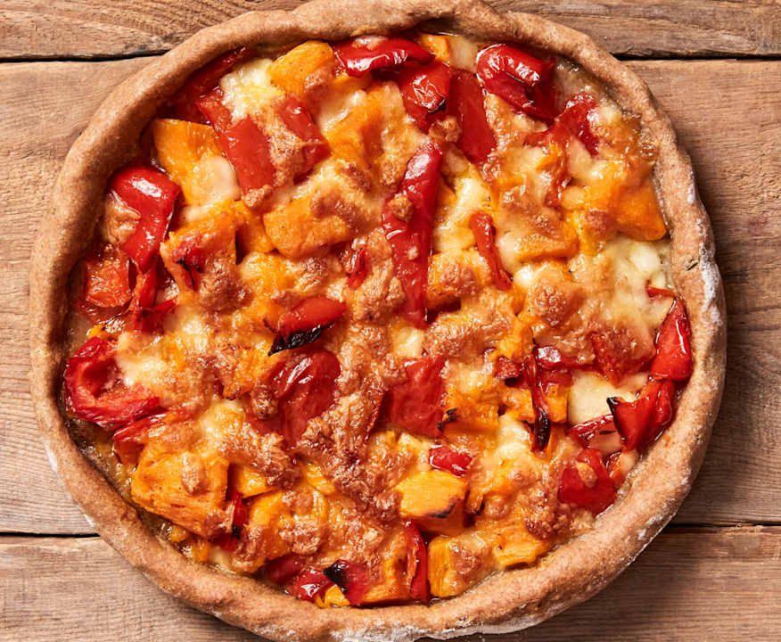 Torta salata patate dolci e peperoni Protein