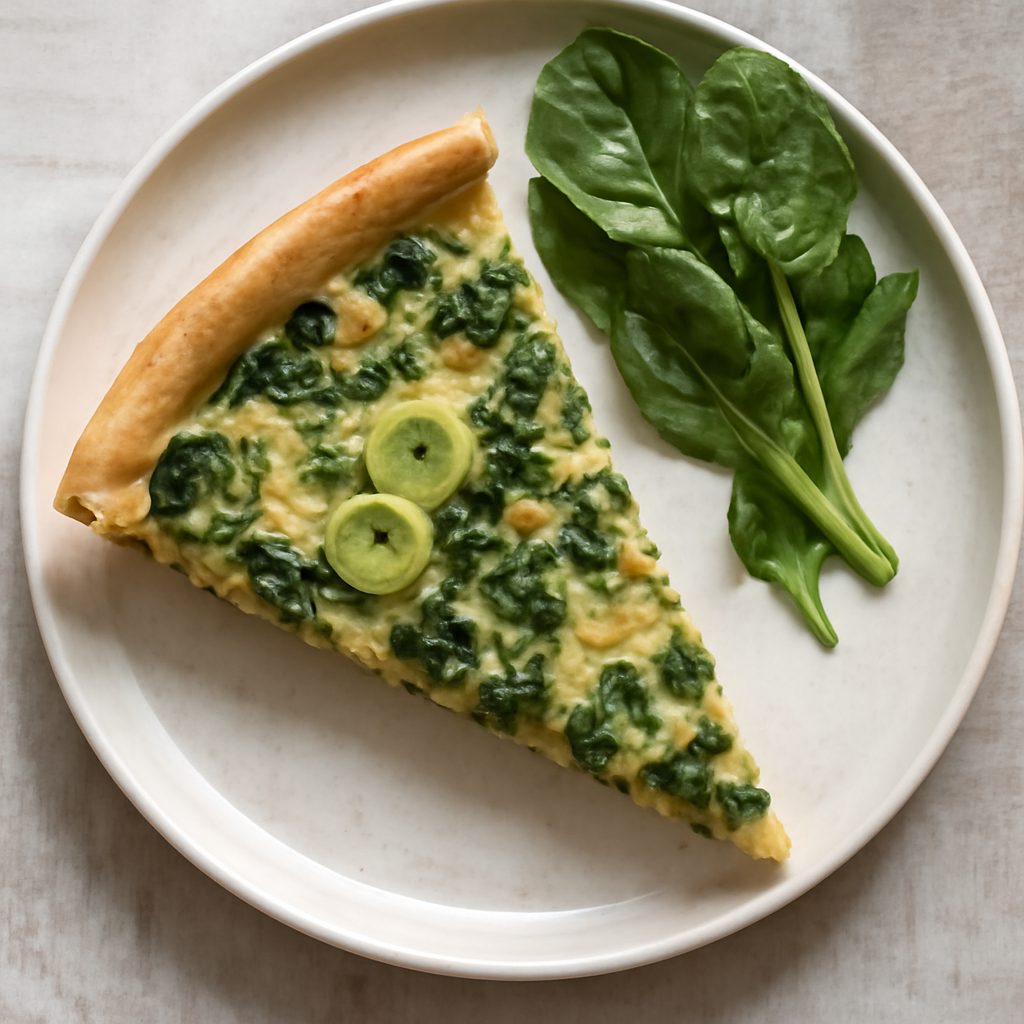 Torta salata porri e bietole proteica low-carb