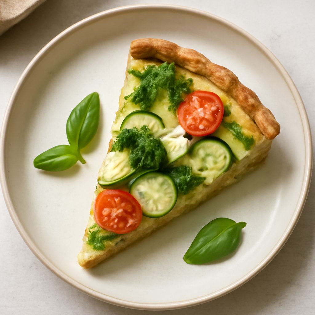 Torta salata con capesante e cipolline borettane