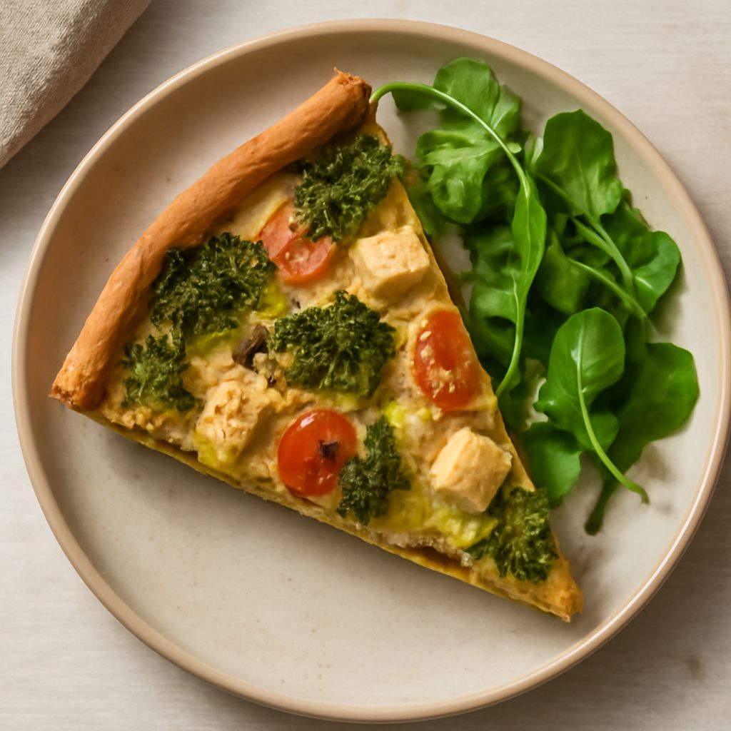 Torta salata proteica con melanzane e scamorza low-carb