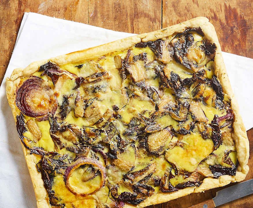 Torta salata radicchio e robiola Protein