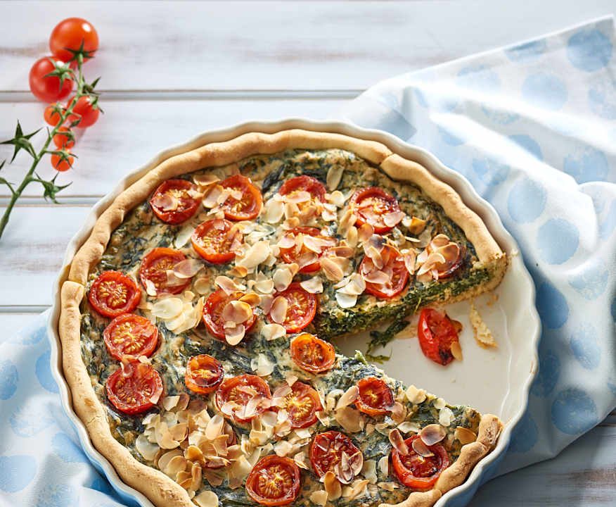 Torta salata spinaci e pomodori (vegan) Protein