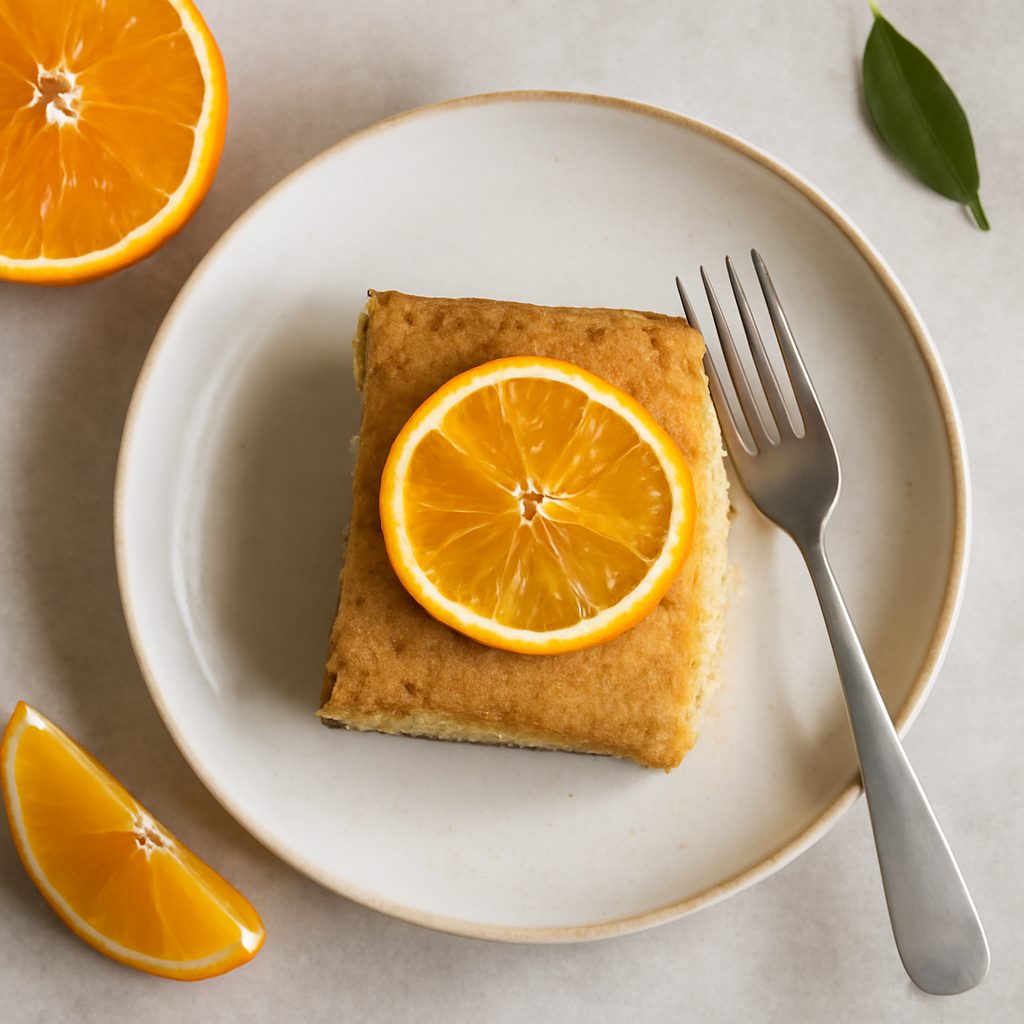 Torta soffice all'arancia low-carb proteica