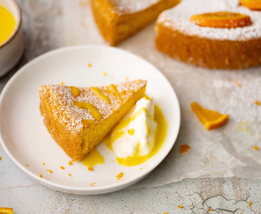 Torta soffice all'arancia Protein