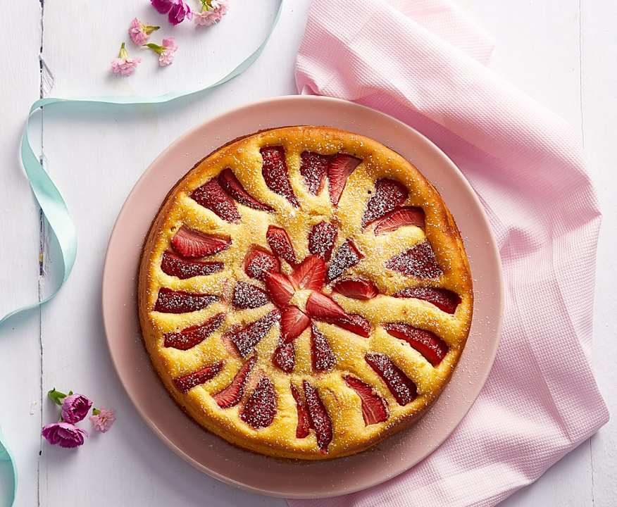 Torta soffice mascarpone e fragole Protein