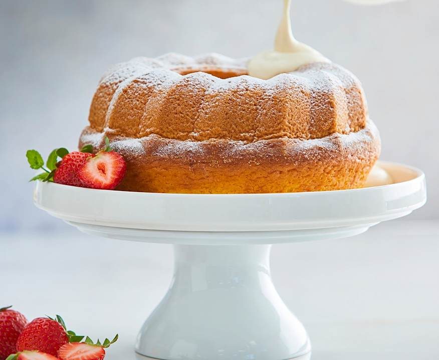 Torta vaniglia con crema inglese (Bimby Friend) Low Carb