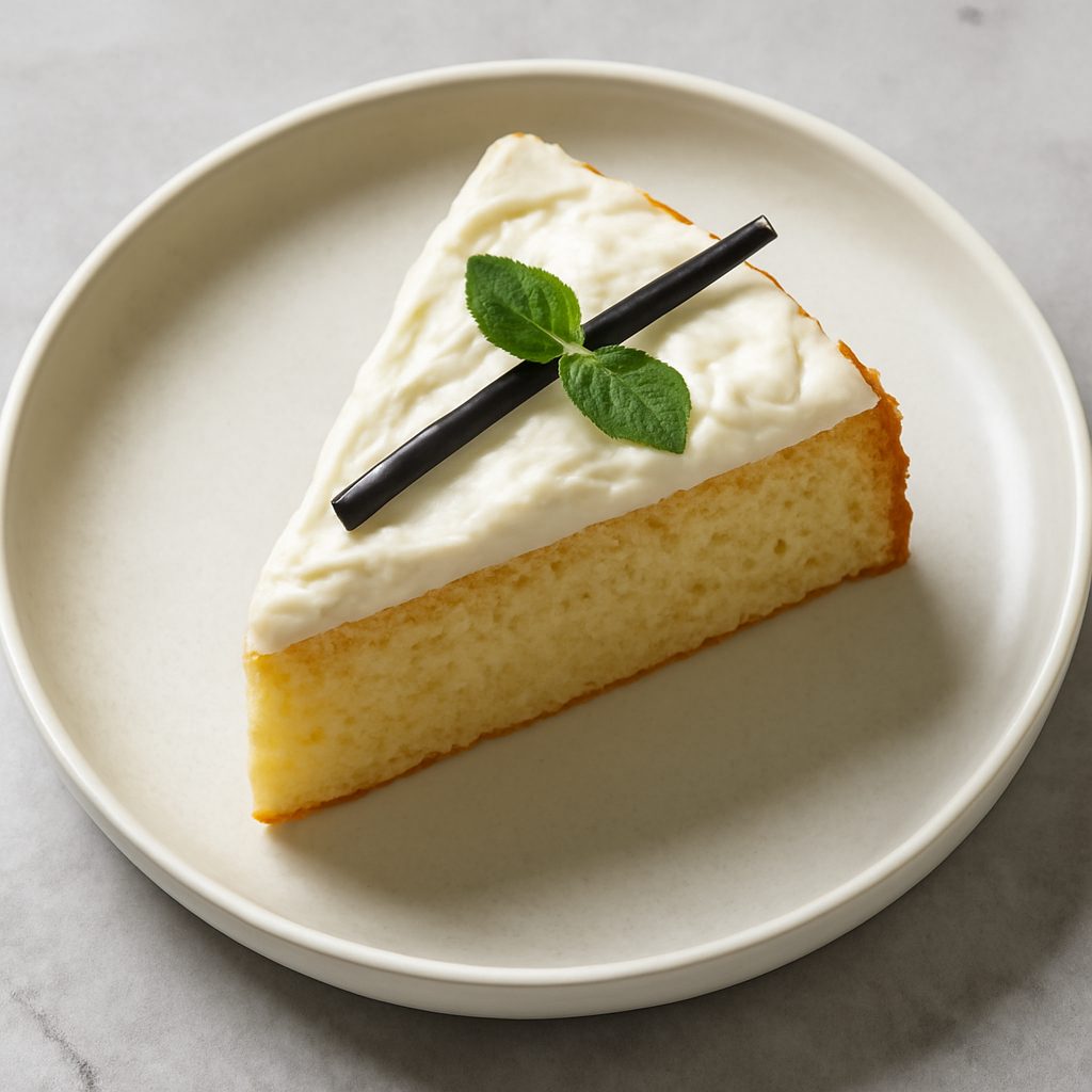 Torta Vaniglia con Crema Inglese