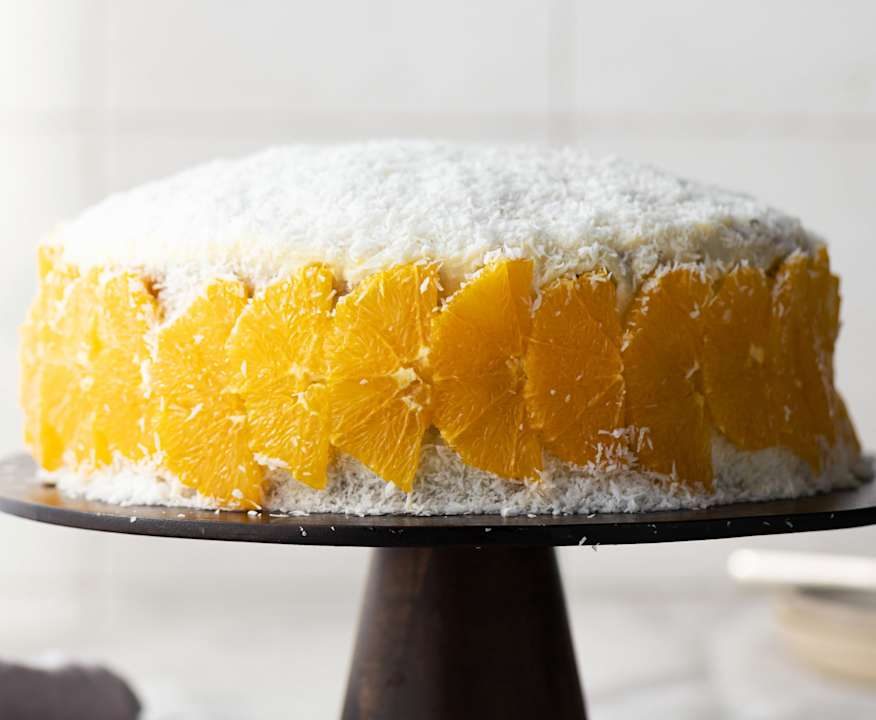 Torta vegana arancia e cocco Low Fat