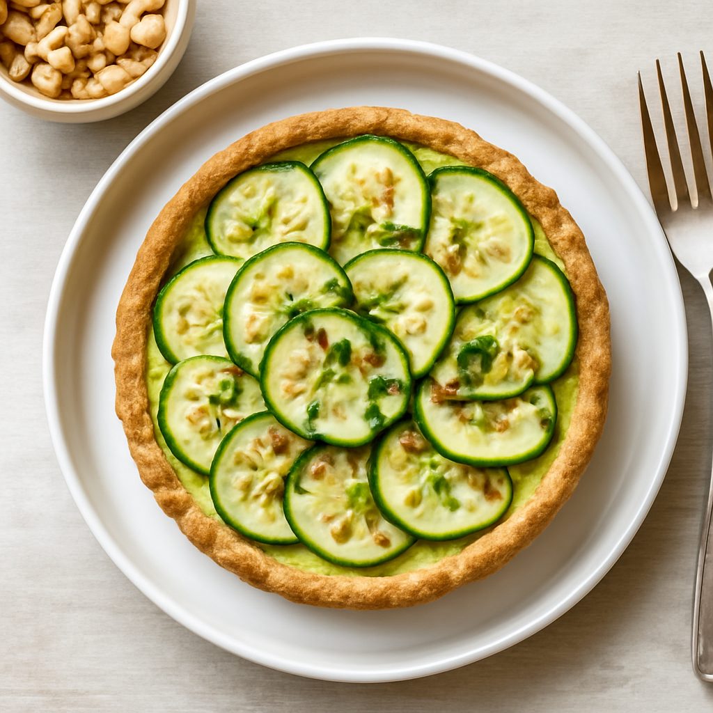 Torta zucchine e pinoli proteica low-carb