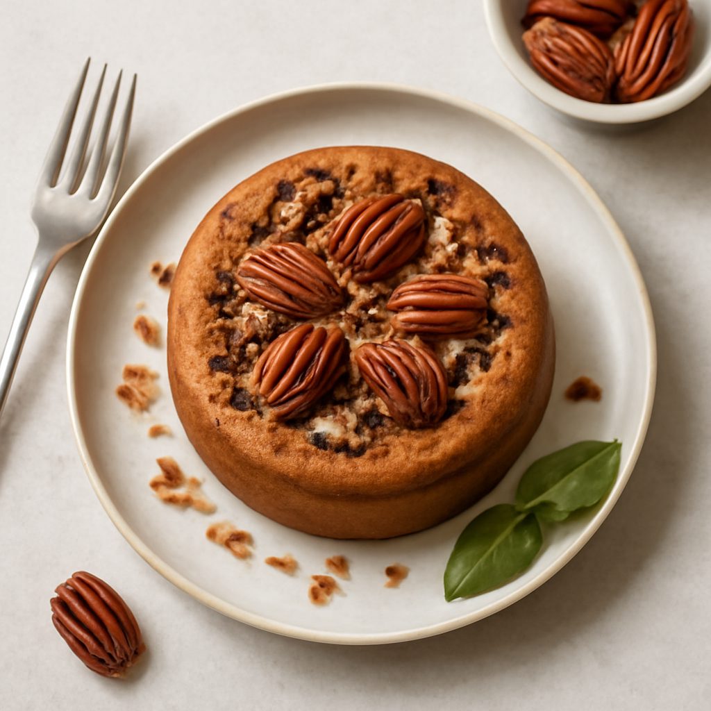 Tortina al caffè e noci pecan