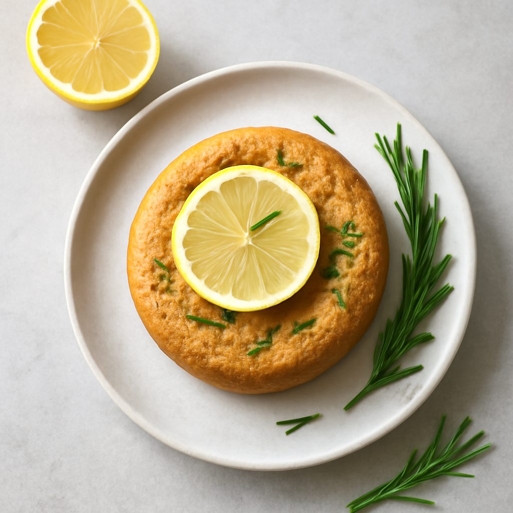 Tortina al limone e rosmarino proteica low-carb