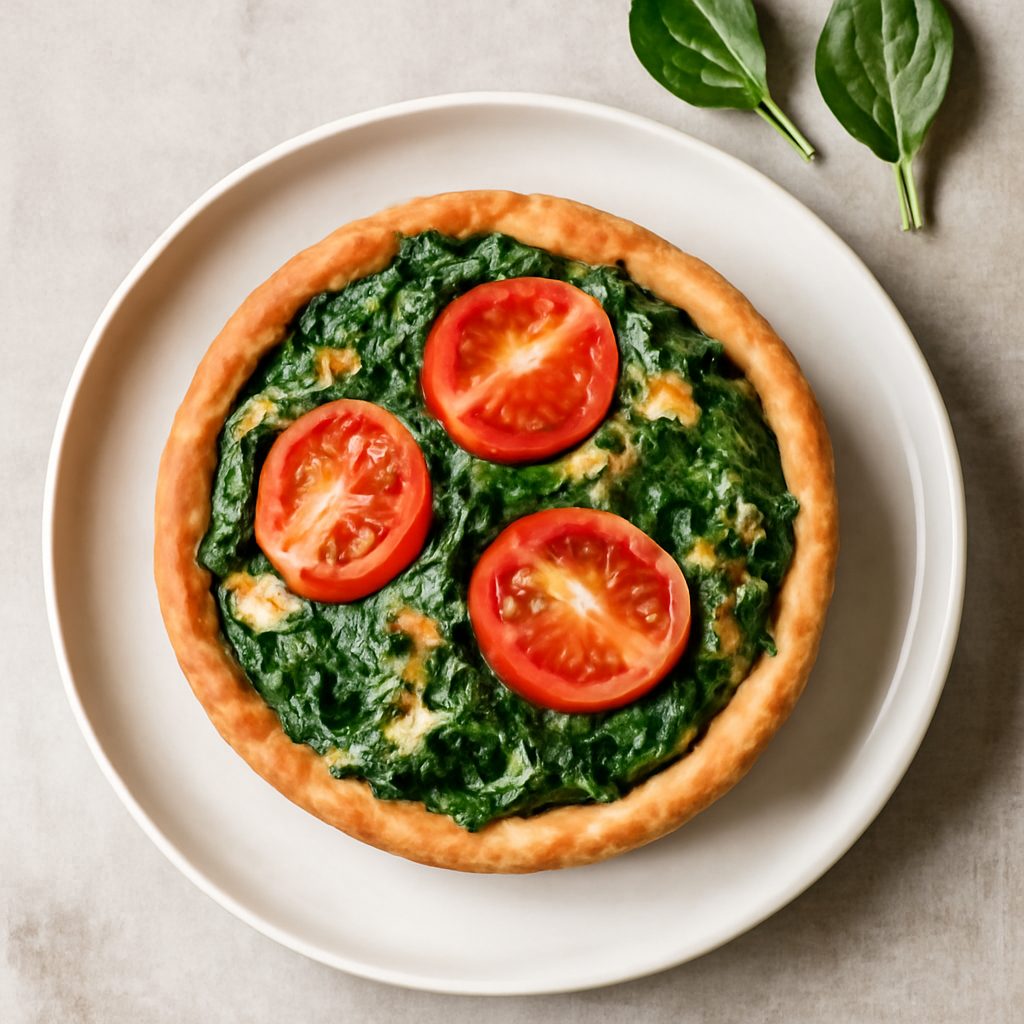 Tortina salata spinaci e pomodori