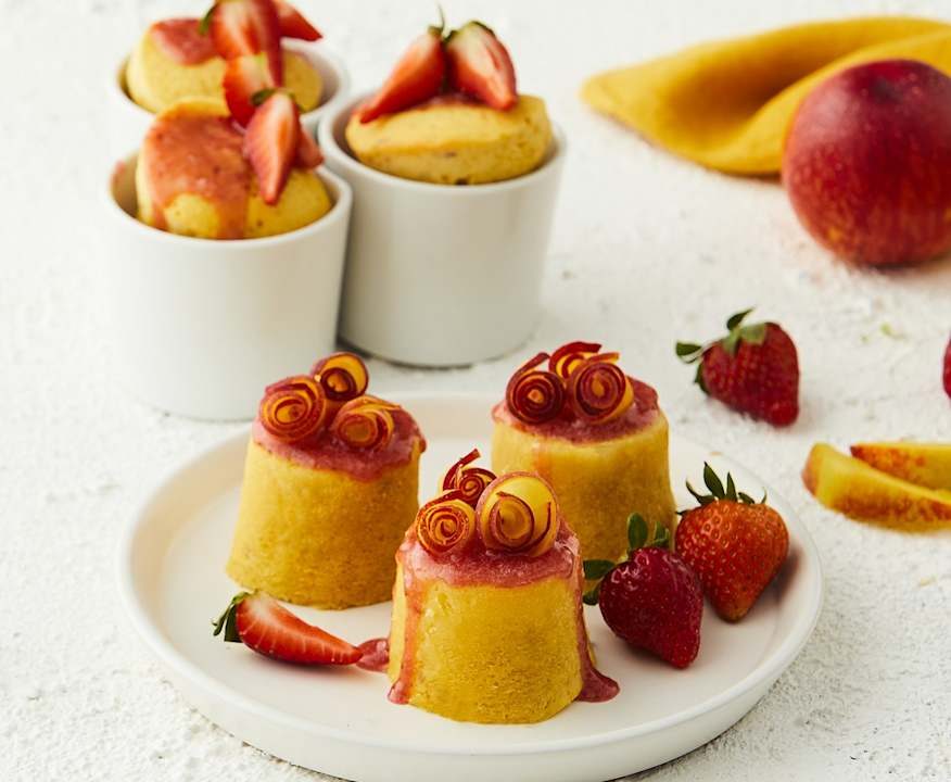 Tortini pesca e fragola Protein