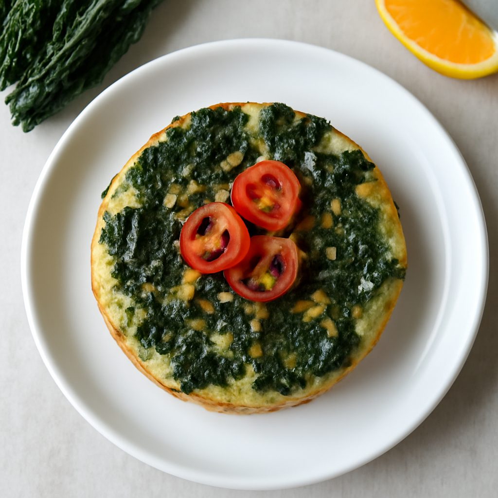 Tortino al cavolo nero, peperoncino e arancia