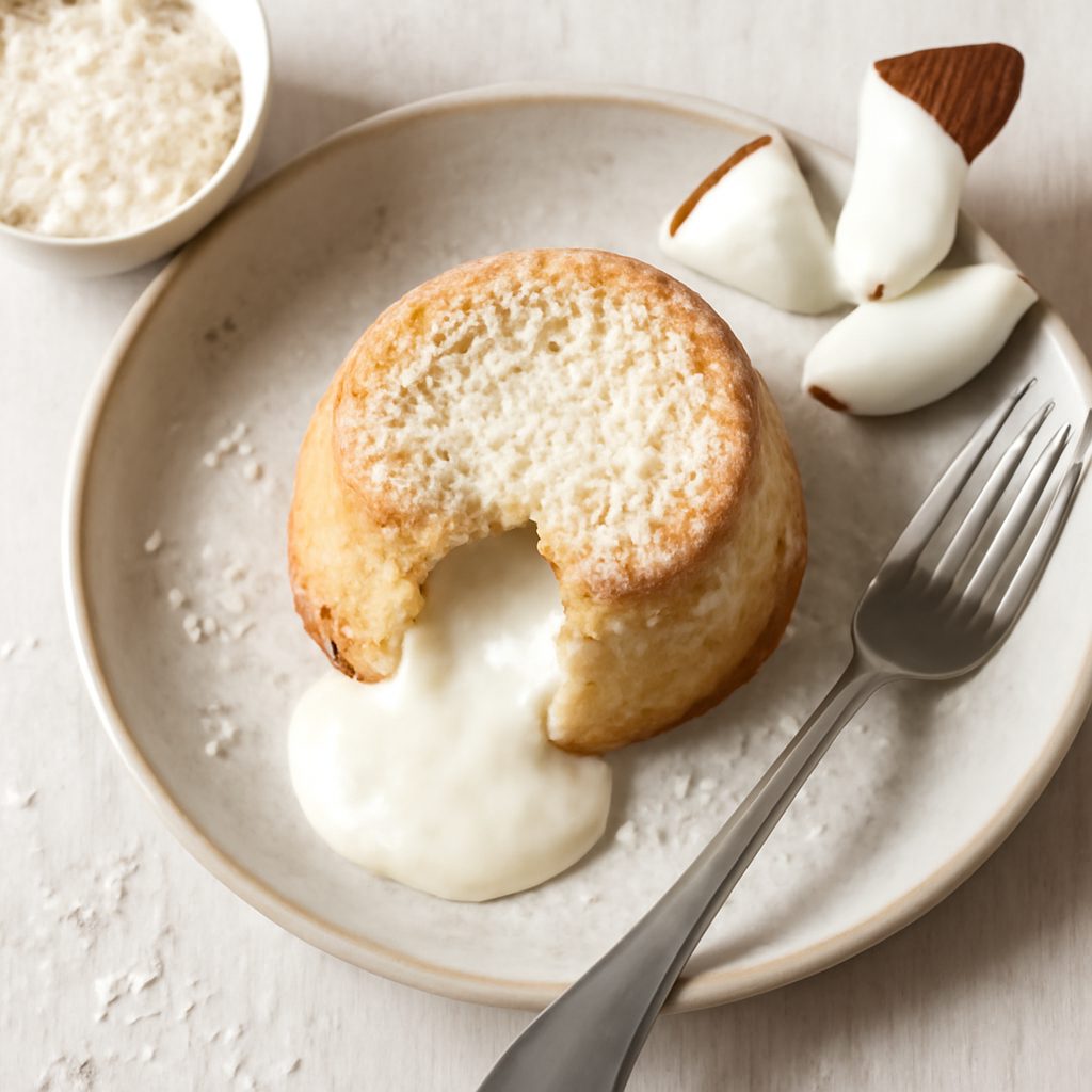 Tortino al cocco con cuore fondente Low Fat