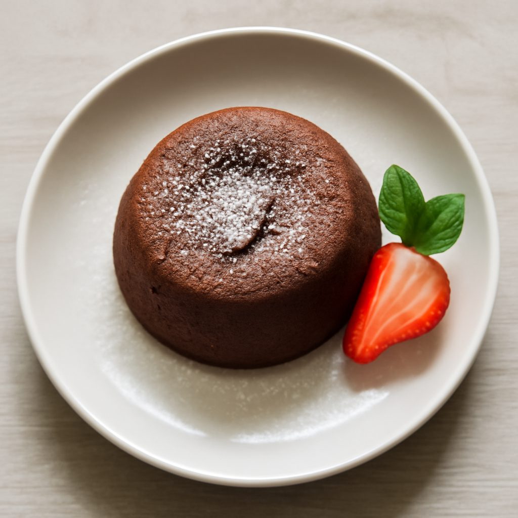 Tortino di Cioccolato Proteico con Cuore Morbido - Low Carb
