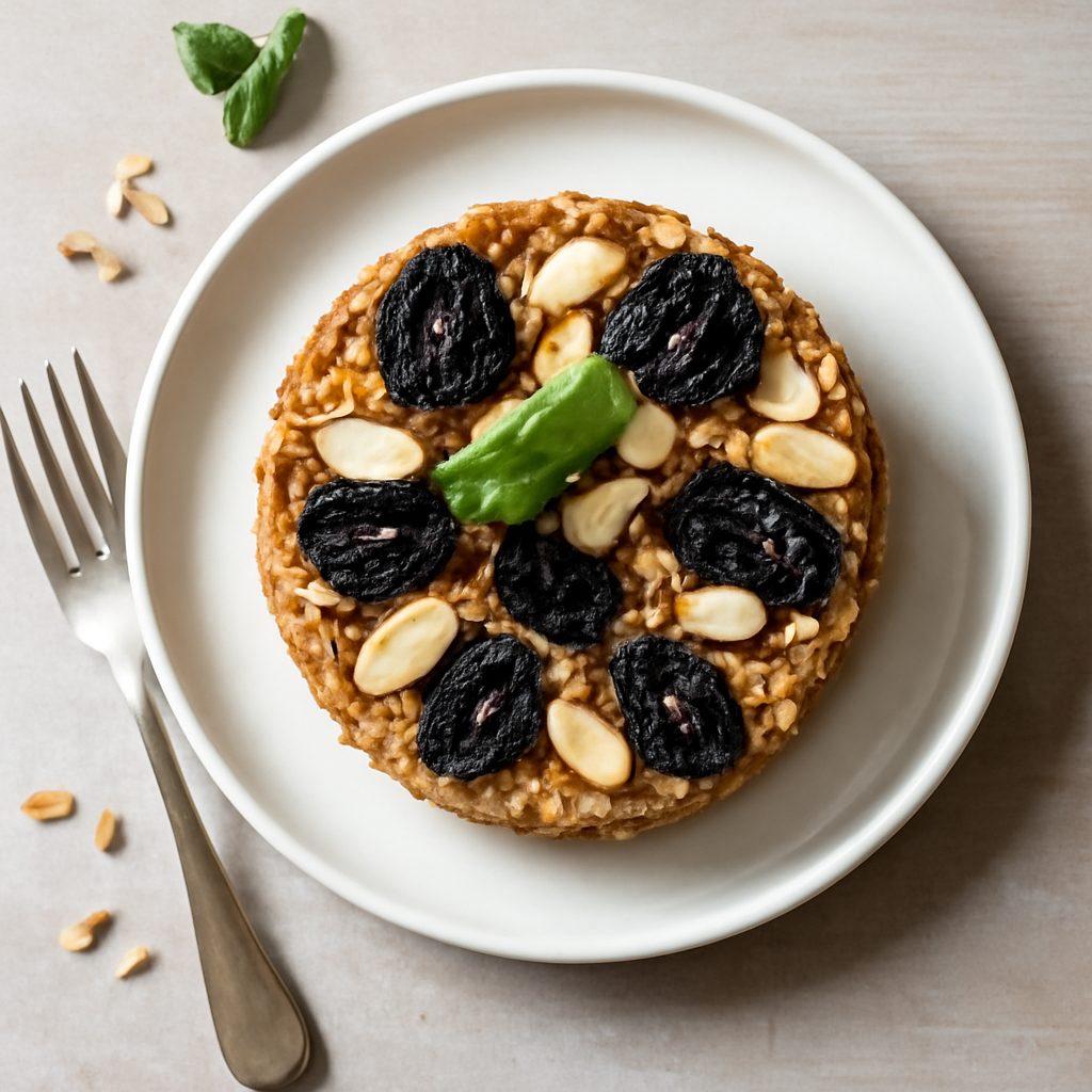 Tortino di farro alle mandorle e prugne - Low Fat