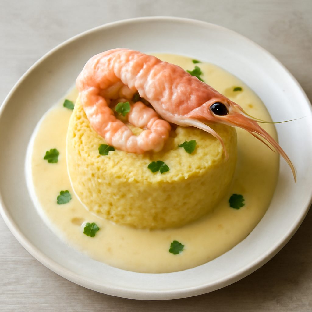 Tortino di scampi in crema proteico low-carb