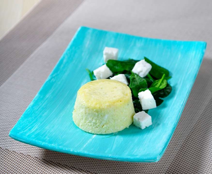 Tortino di uova e quartirolo con spinaci Low Fat
