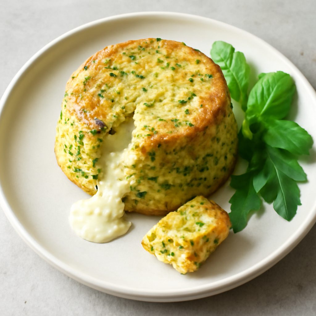Tortino di zucchine con cuore filante di Gorgonzola - Versione Low Fat