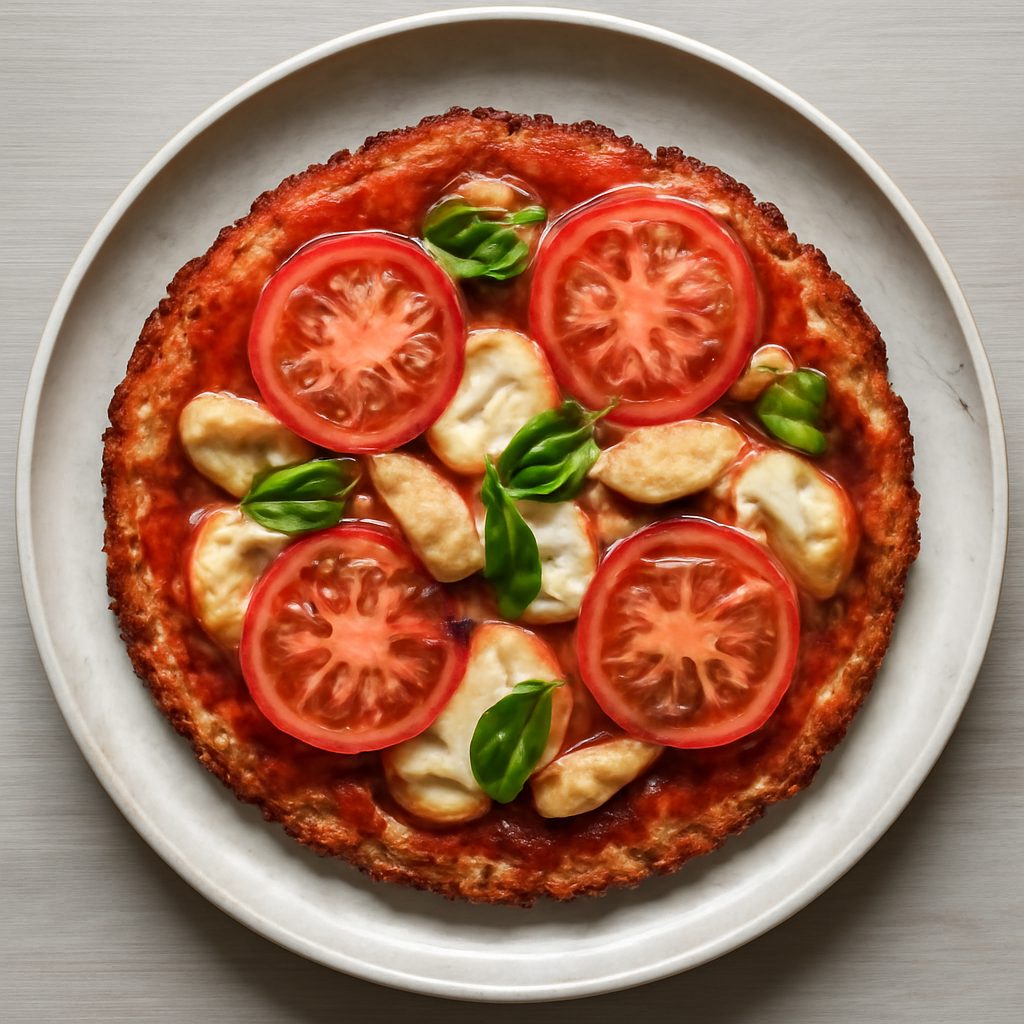 Tra-pizza proteica alla parmigiana di melanzane low-carb
