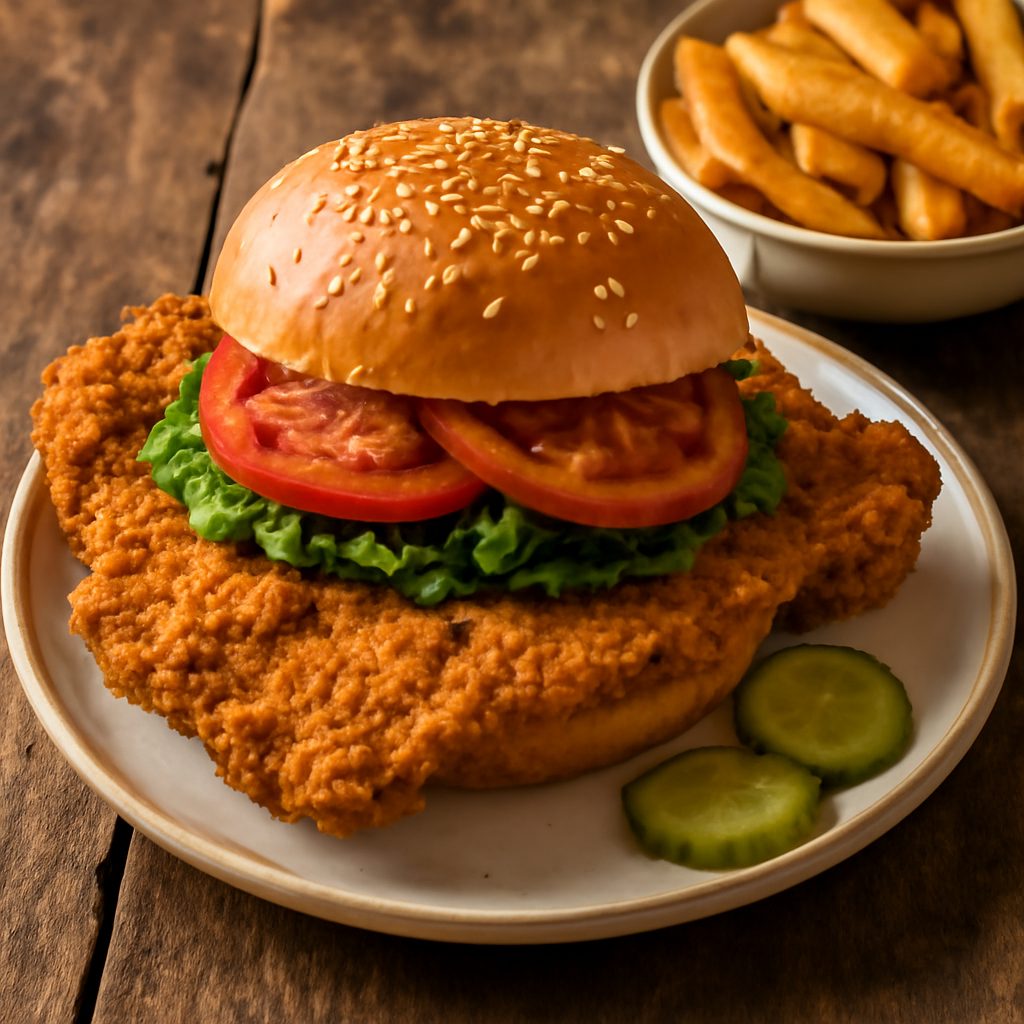Panino dell'Indiana con Cotoletta di Maiale Fritta Protein