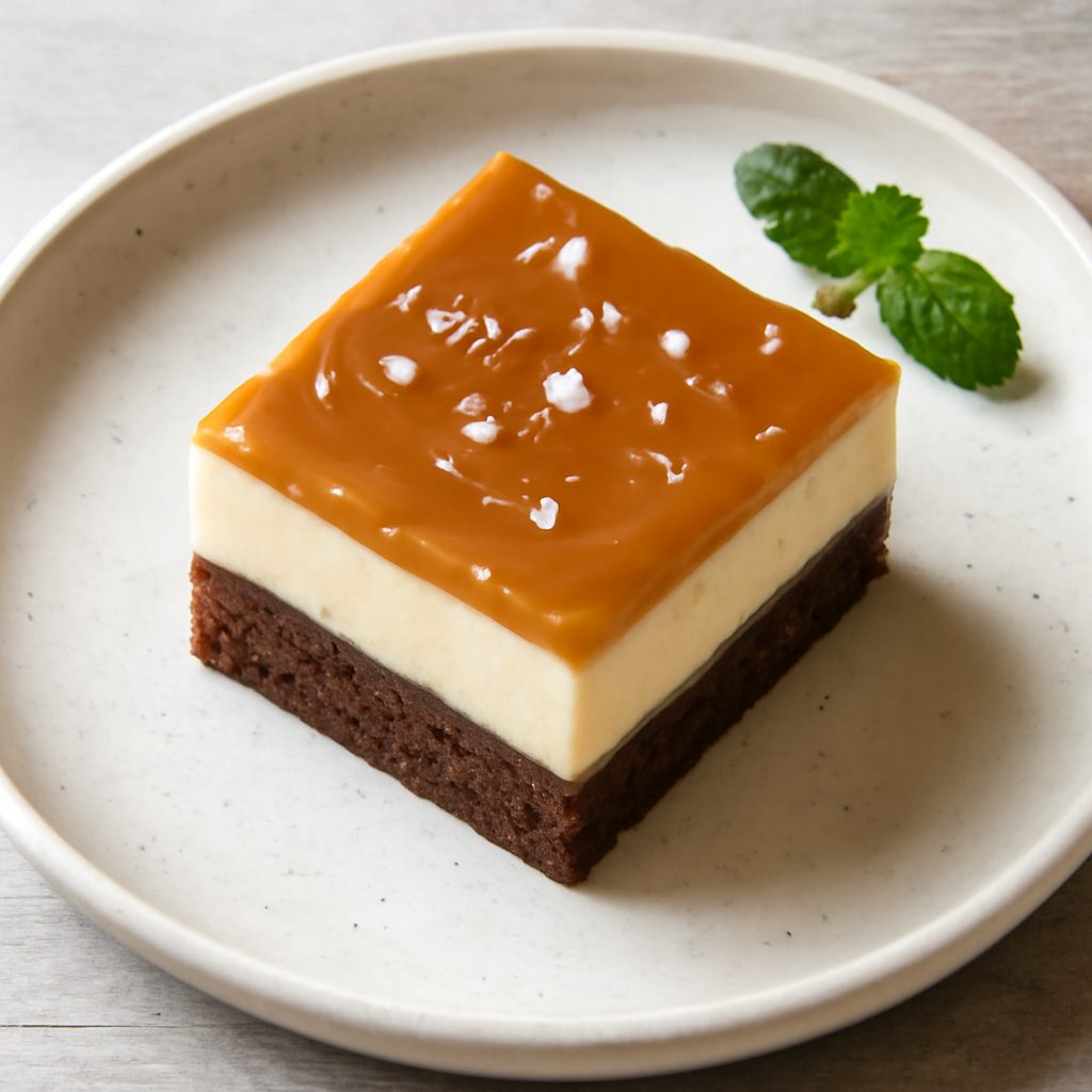 Trancetto al cioccolato bianco e caramello salato proteico low-carb