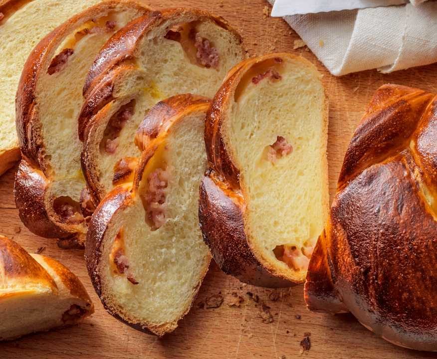 Treccia di pan brioche ripiena Protein