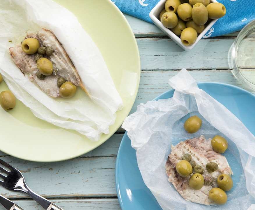 Triglie con marinata di capperi e olive Protein