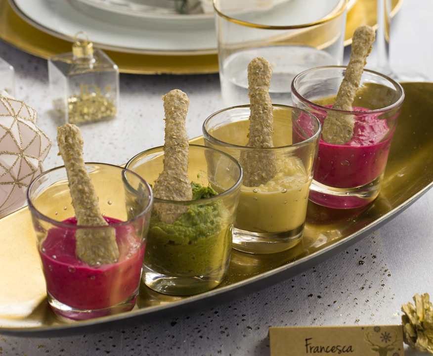 Tris di mousse con frollini integrali (vegan) Protein